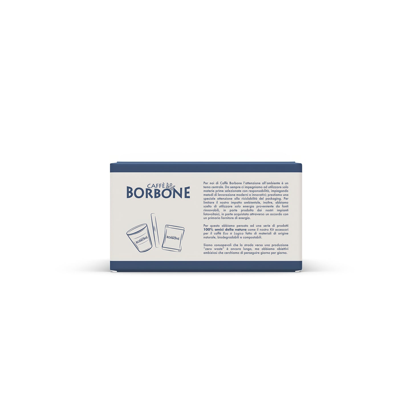 Kit Ecologico Caffè Borbone 50 BICCHIERI IN CARTA + PALETTE IN BETULLA + ZUCCHERO