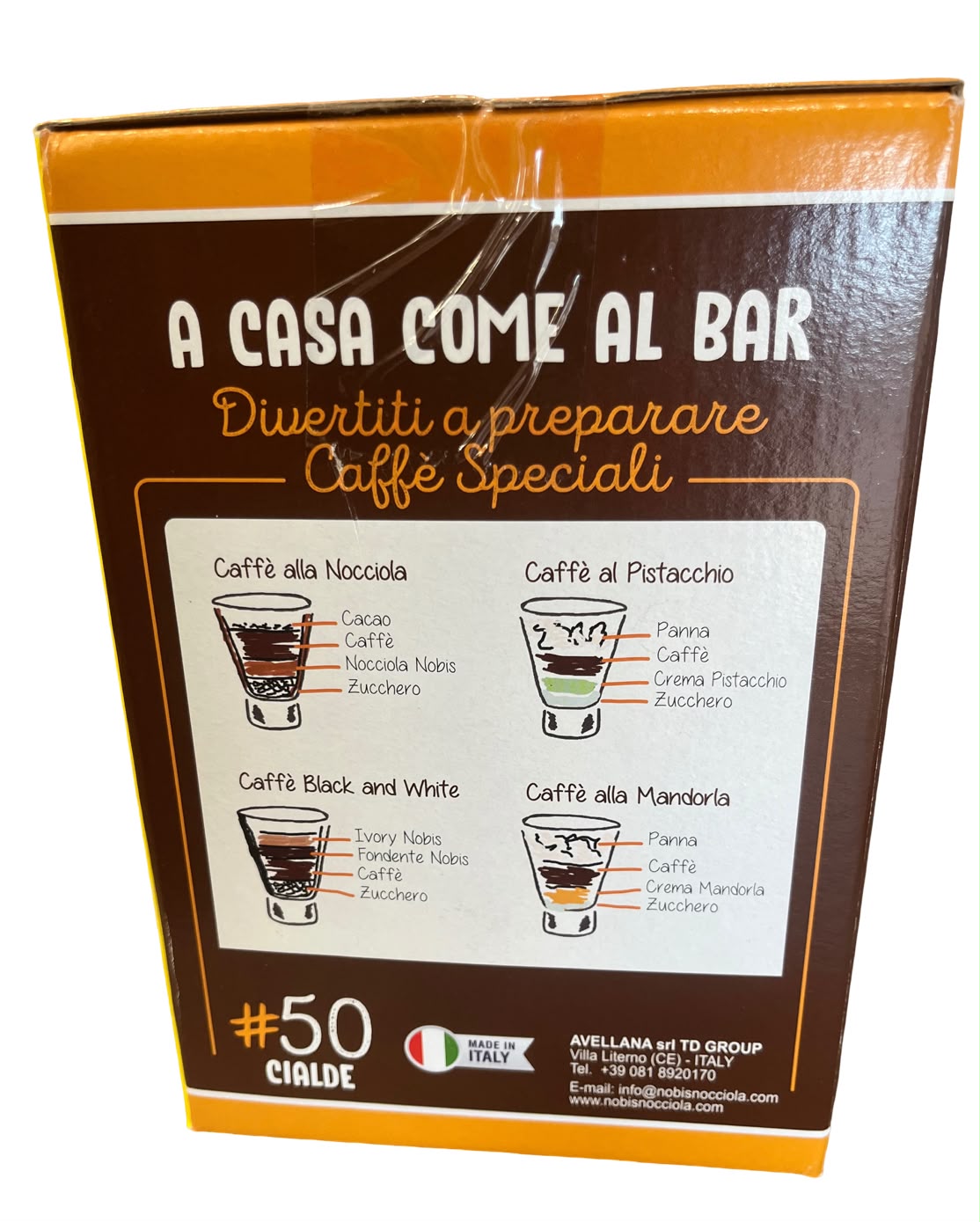 Caffè Nobis – 50 Cialde ESE 44 mm