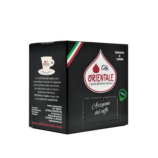 Caffè Orientale Tostato a Legna 50 Cialde ESE 44 mm – Espresso Intenso, Cremoso e dal Gusto Tradizionale