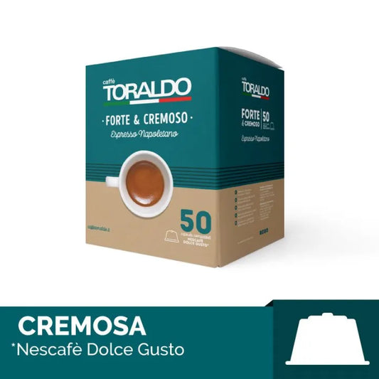 Toraldo Capsule Compatibili Nescafe' Dolce Gusto Forte e Cremosa – 50 Capsule