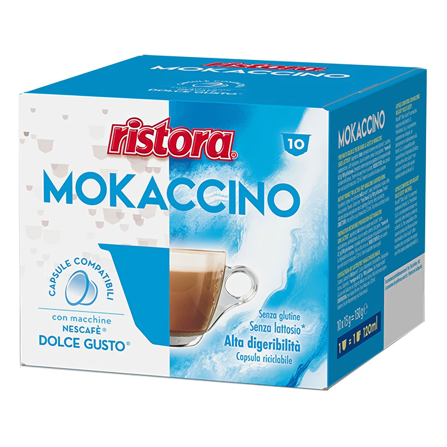 Ristora Mokaccino 10 Capsule Compatibili Nescafè Dolce Gusto