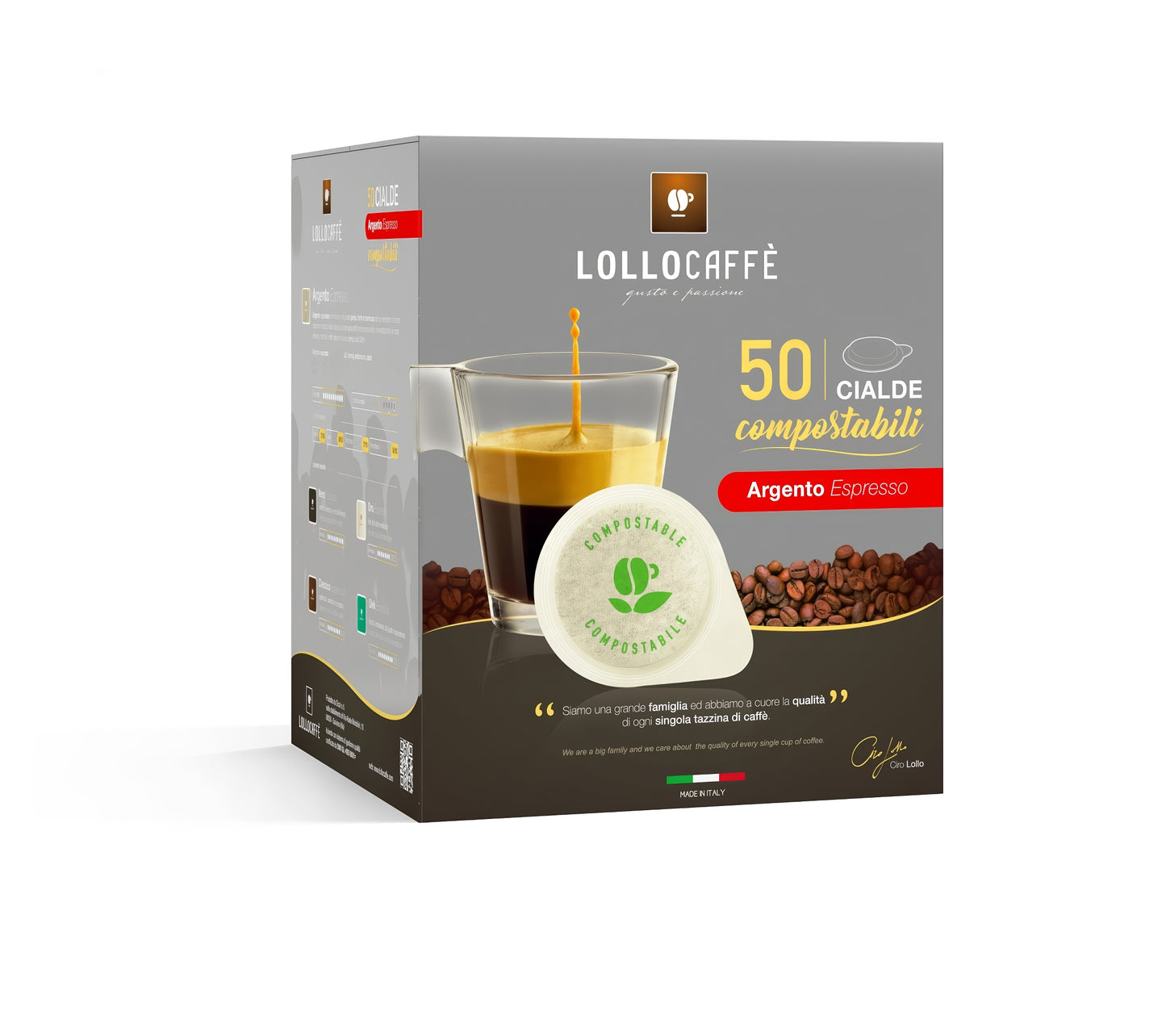 50 Cialde compostabili Lollo Caffè