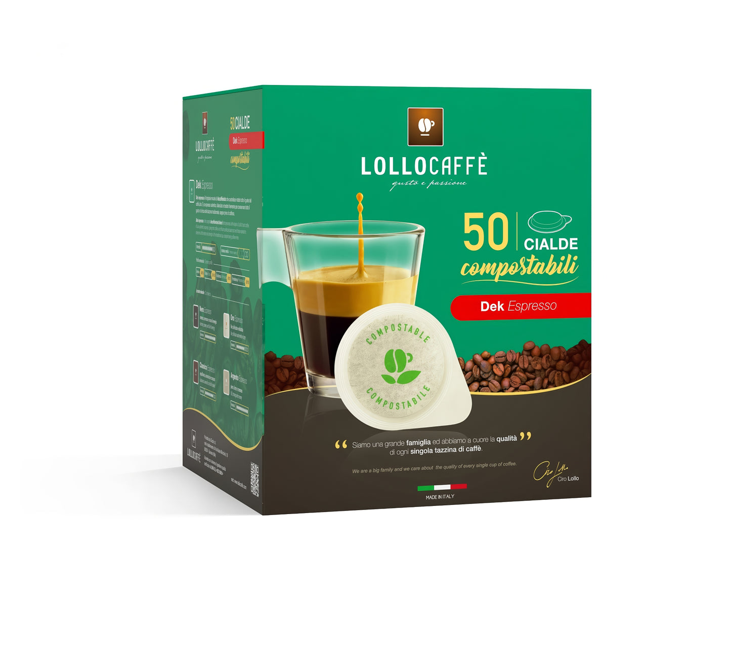 50 Cialde compostabili Lollo Caffè