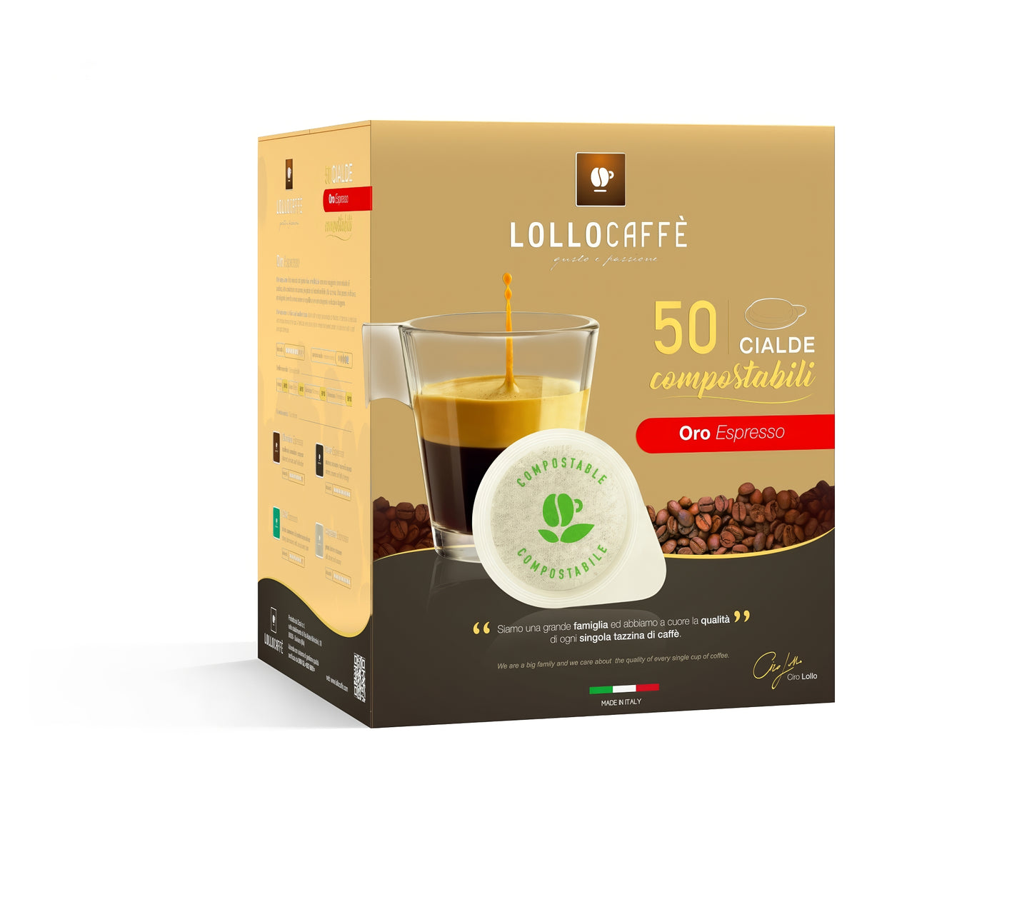 50 Cialde compostabili Lollo Caffè