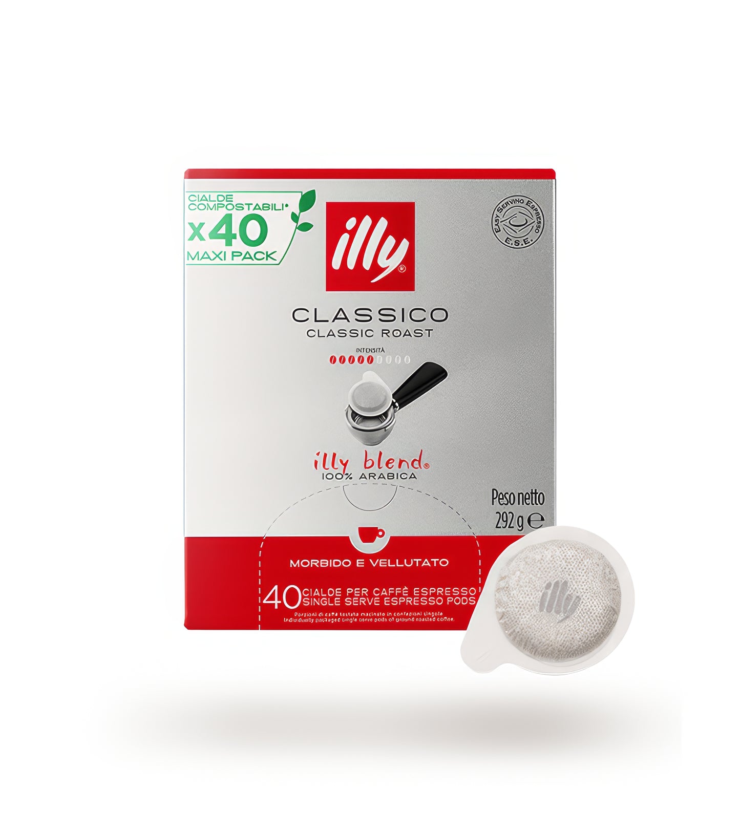 Illy Caffè 18/40 Cialde Compostabiil ESE 44mm