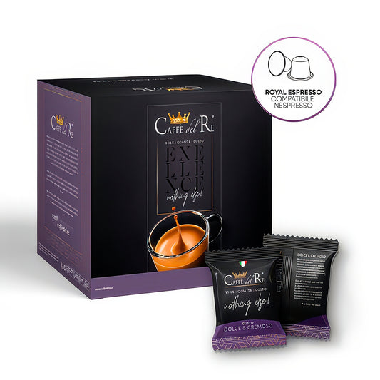 100 Capsule Caffè del Re “Royal espresso” compatibili Nespresso