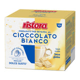 Ristora Cioccolato Bianco 10 Capsule Compatibili Nescafè Dolce Gusto