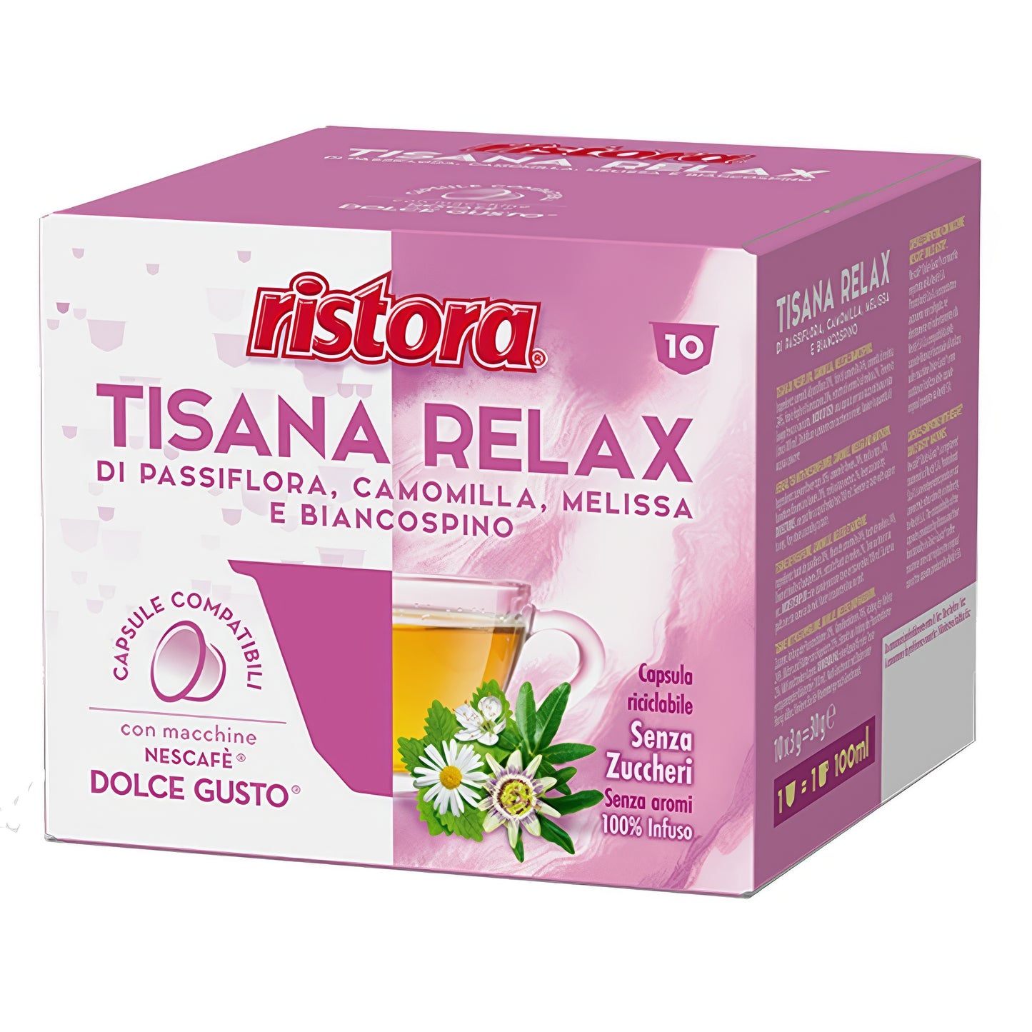 Ristora Tisana Relax 10 Capsule Compatibili Nescafè Dolce Gusto