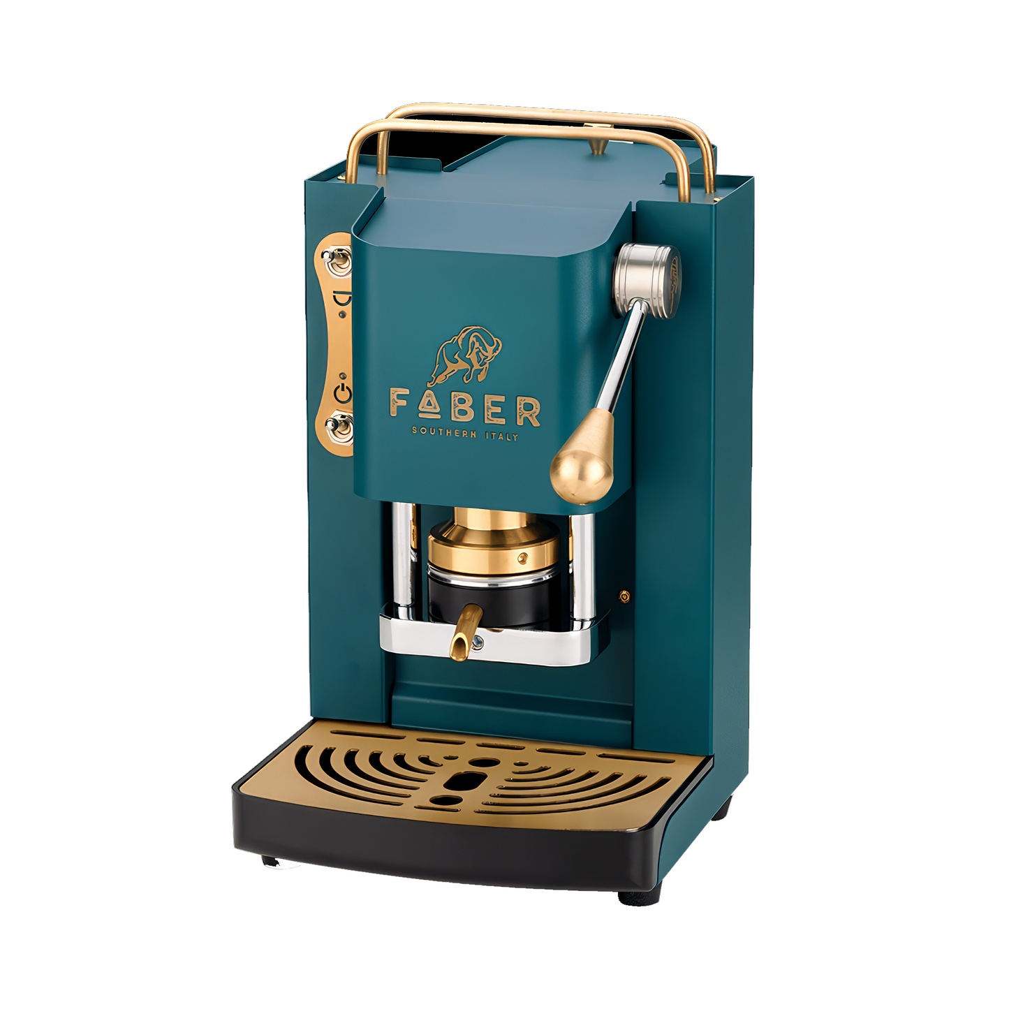 Macchina da Caffè Faber Mini Deluxe Rifiniture Ottonate