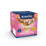 16 Capsule Borbone CAPPUCCINO ZERO Per Bevanda Al Gusto Di Cappuccino 