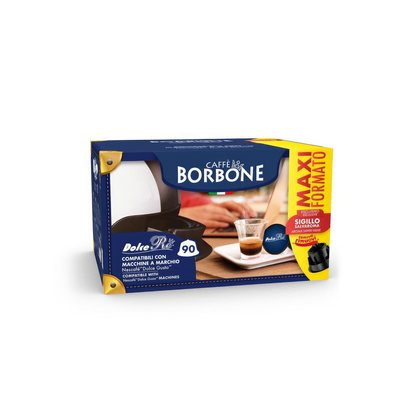 90 Capsule Compatibili Dolce Re Caffè Borbone