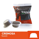 100 Capsule Toraldo Compatibili Bialetti Miscela Cremosa