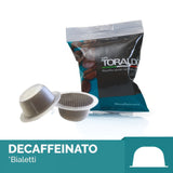 100 Capsule Toraldo Compatibili Bialetti Miscela Decaffeinato