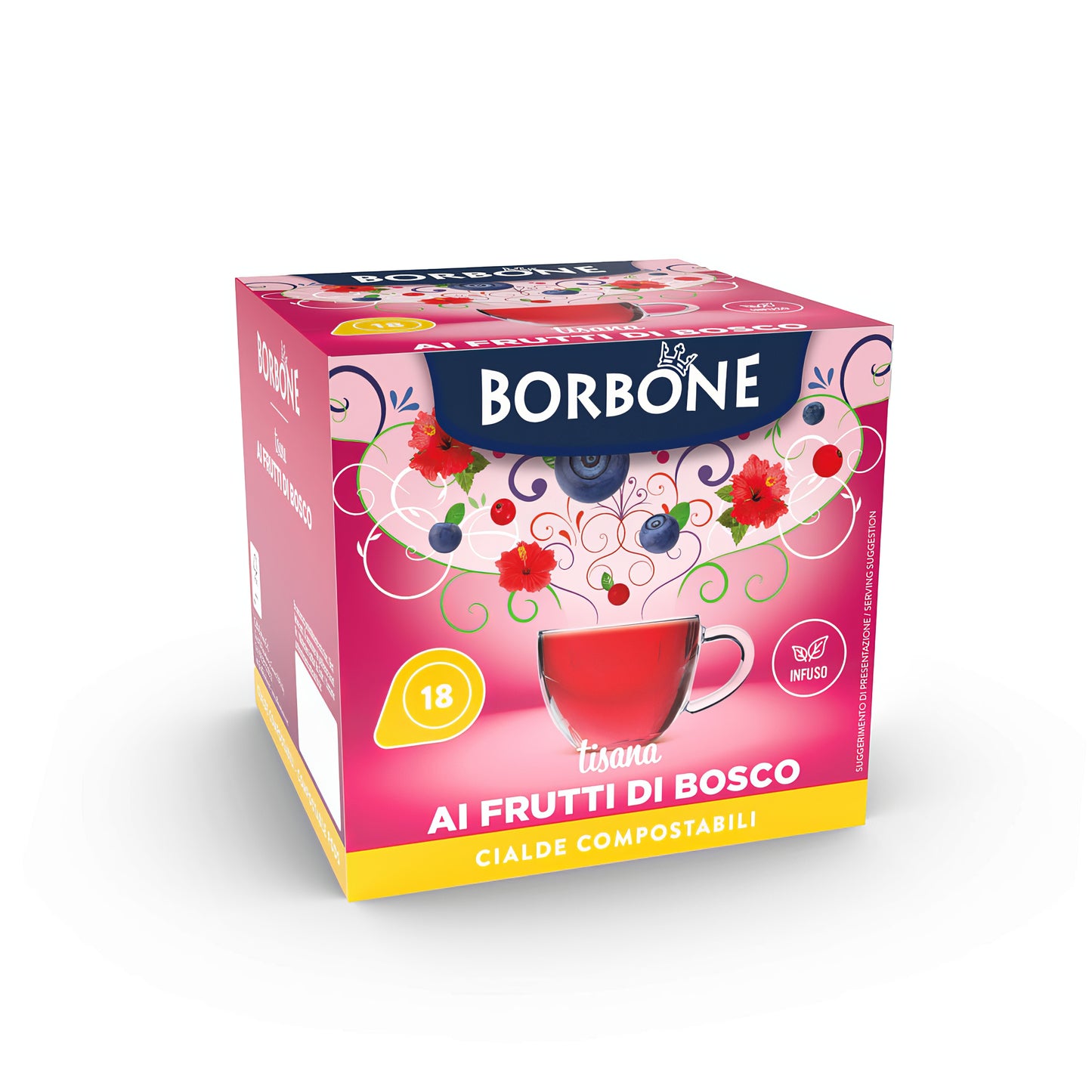 18 Cialde Borbone TISANA AI FRUTTI DI BOSCO