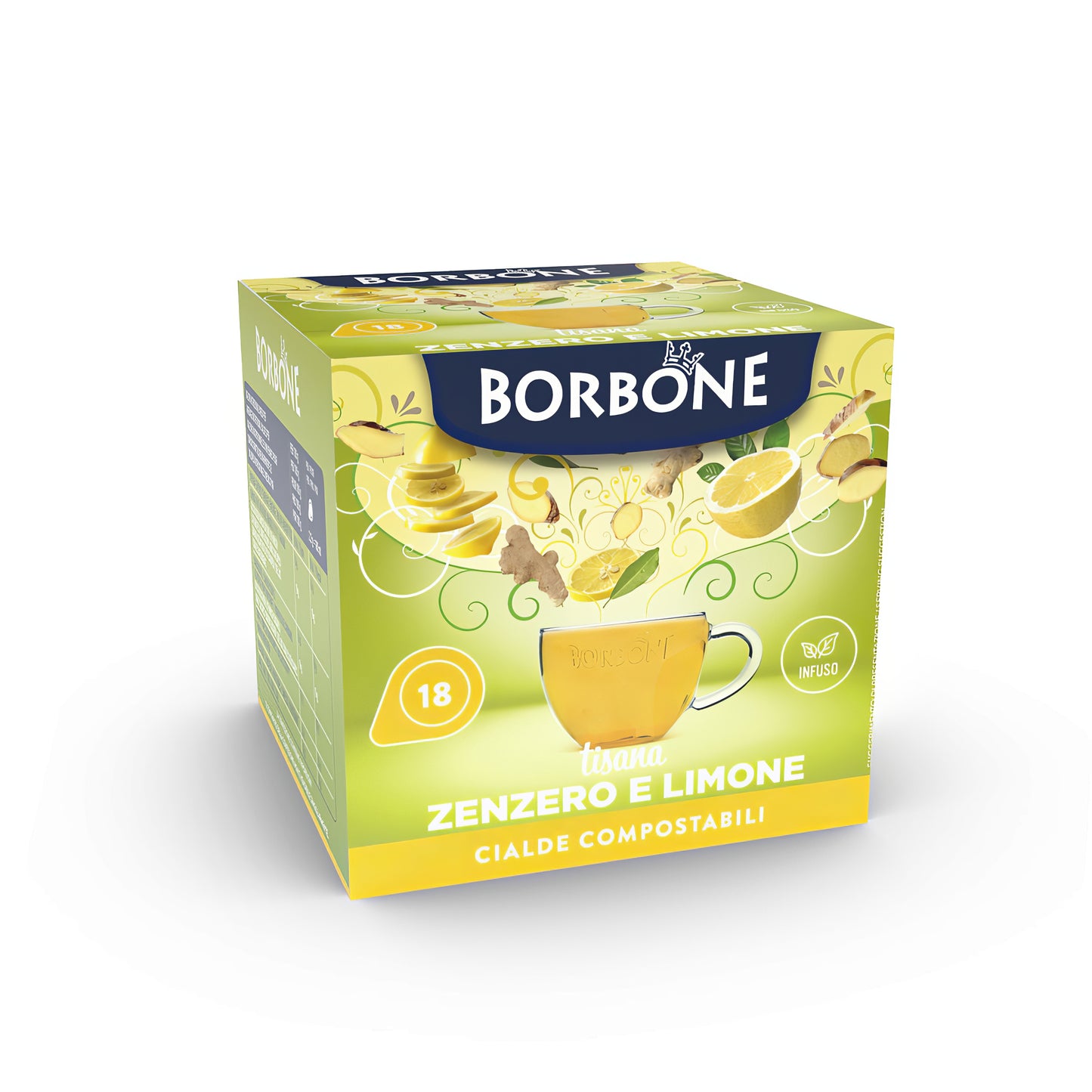 18 Cialde Borbone TISANA ZENZERO E LIMONE