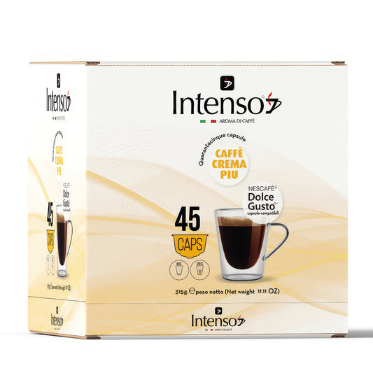 45 capsule caffè Intenso - compatibili Nescafè Dolce Gusto - Miscela crema più