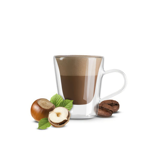 16 Capsule Borbone NOCCIOLONE Per Bevanda Solubile Al Gusto Cappuccino Alla Nocciola