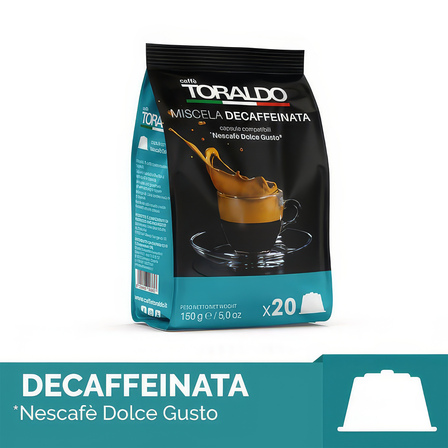 100 Capsule Toraldo Miscela Decaffeinato