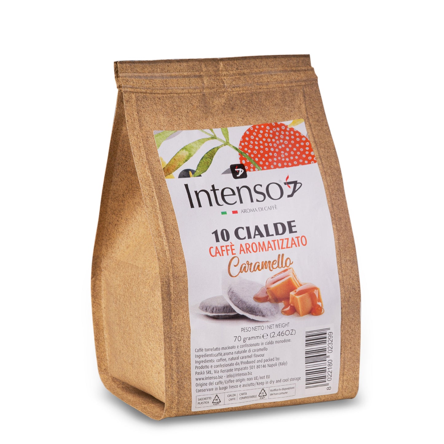 120 cialde caffè Intenso aromatizzato al caramello