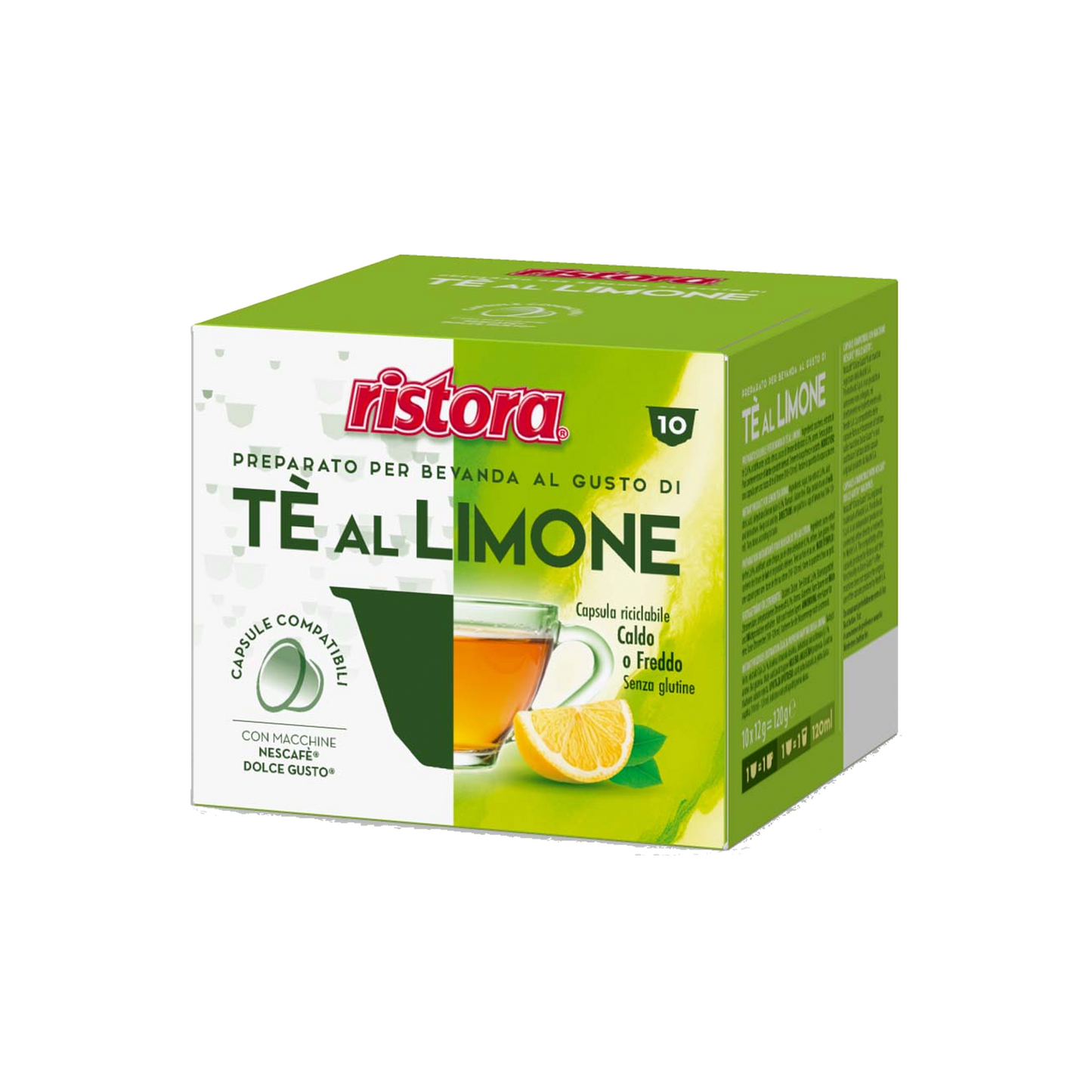 Ristora Tè al Limone 10 Capsule Compatibili Nescafè Dolce Gusto